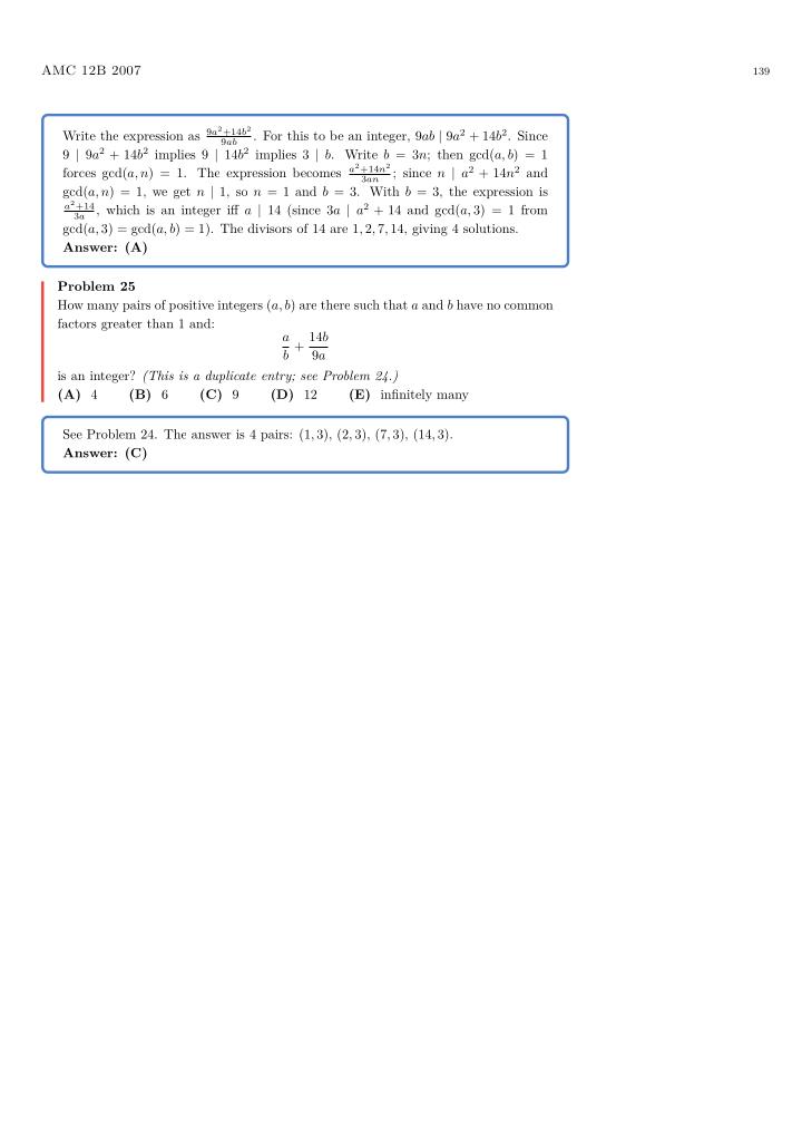 AMC 12 — Chronological — sample page