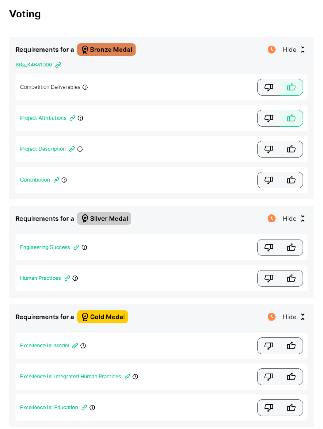 iGEM rubric continued